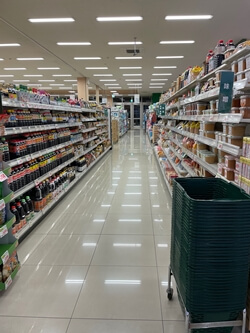 宮崎のスーパー タイヨーの店内画像
